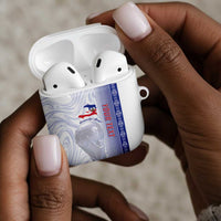 Custom Afro-Haiti Football AirPods Case 2026 Grenadye Alaso White Version - Wonder Print Shop