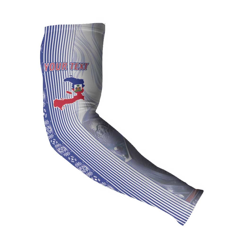 Custom Afro-Haiti Football Arm Sleeves 2026 Grenadye Alaso White Version - Wonder Print Shop
