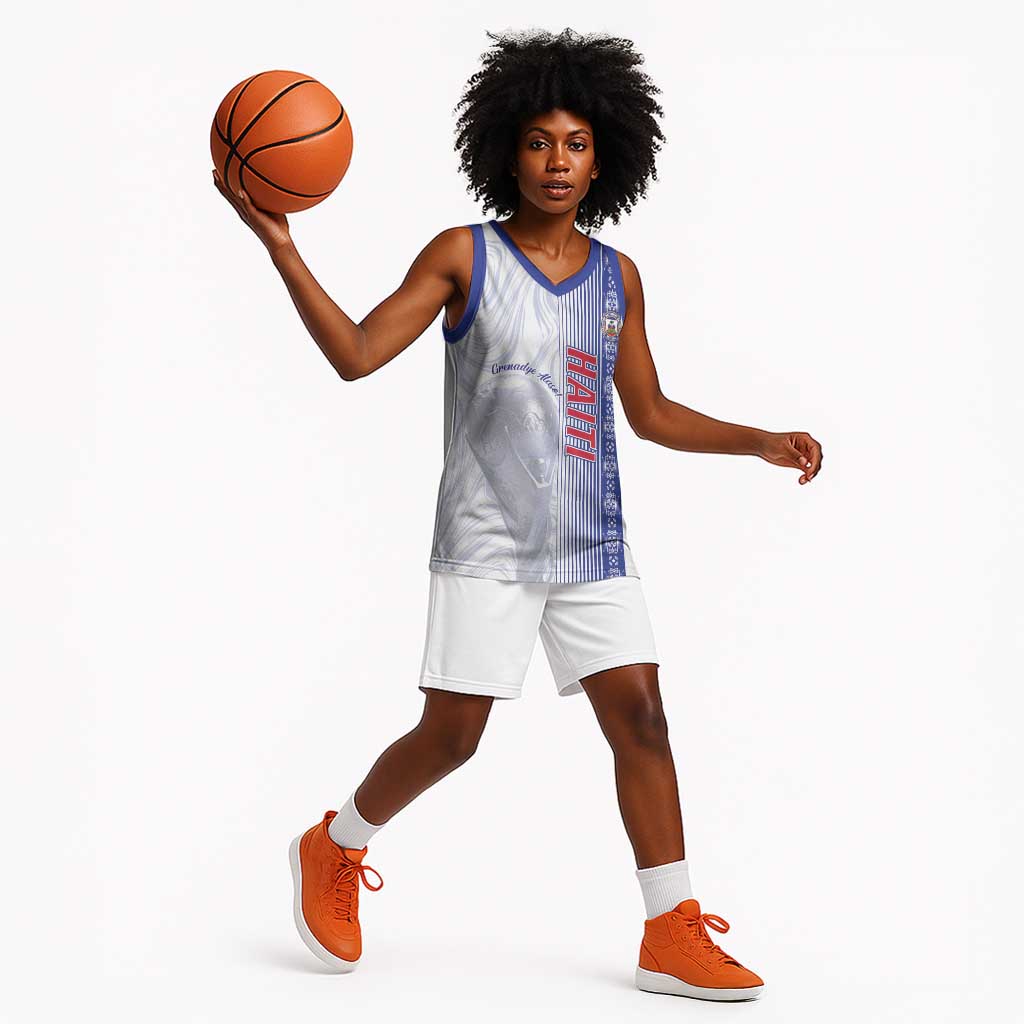 Custom Afro-Haiti Football Basketball Jersey 2026 Grenadye Alaso White Version - Wonder Print Shop