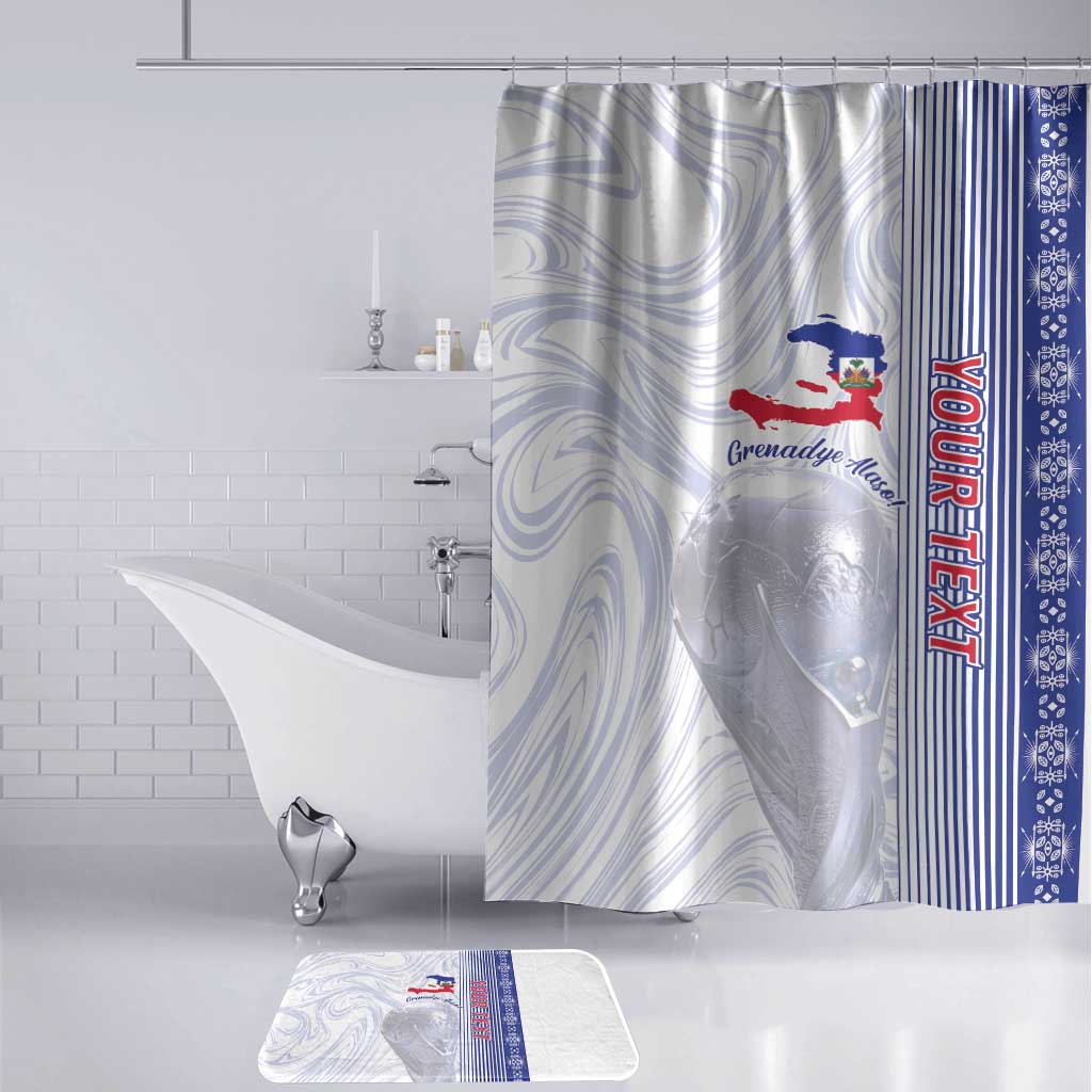 Custom Afro-Haiti Football Bathroom Set 2026 Grenadye Alaso White Version - Wonder Print Shop