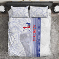 Custom Afro-Haiti Football Bedding Set 2026 Grenadye Alaso White Version - Wonder Print Shop