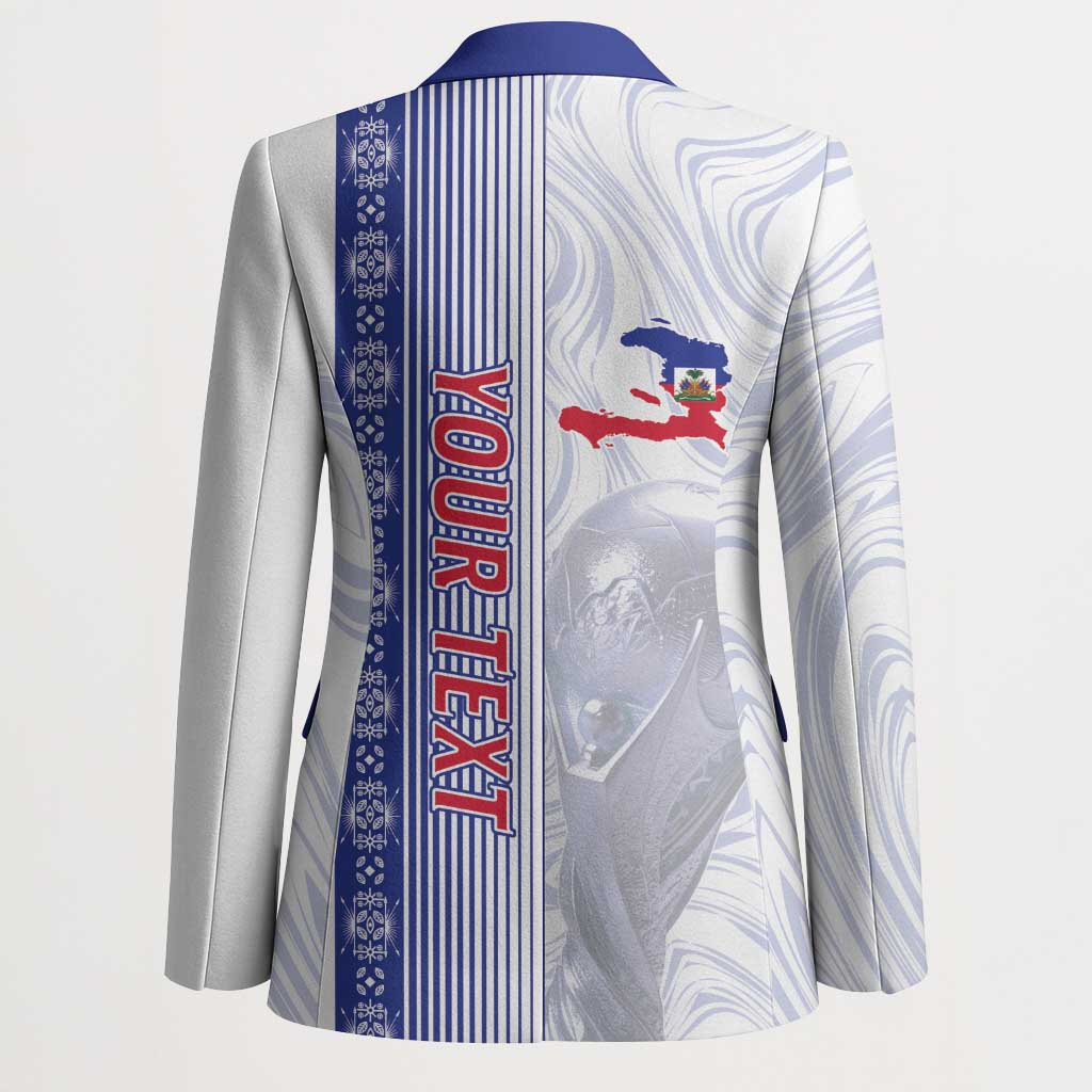 Custom Afro-Haiti Football Blazer 2026 Grenadye Alaso White Version - Wonder Print Shop