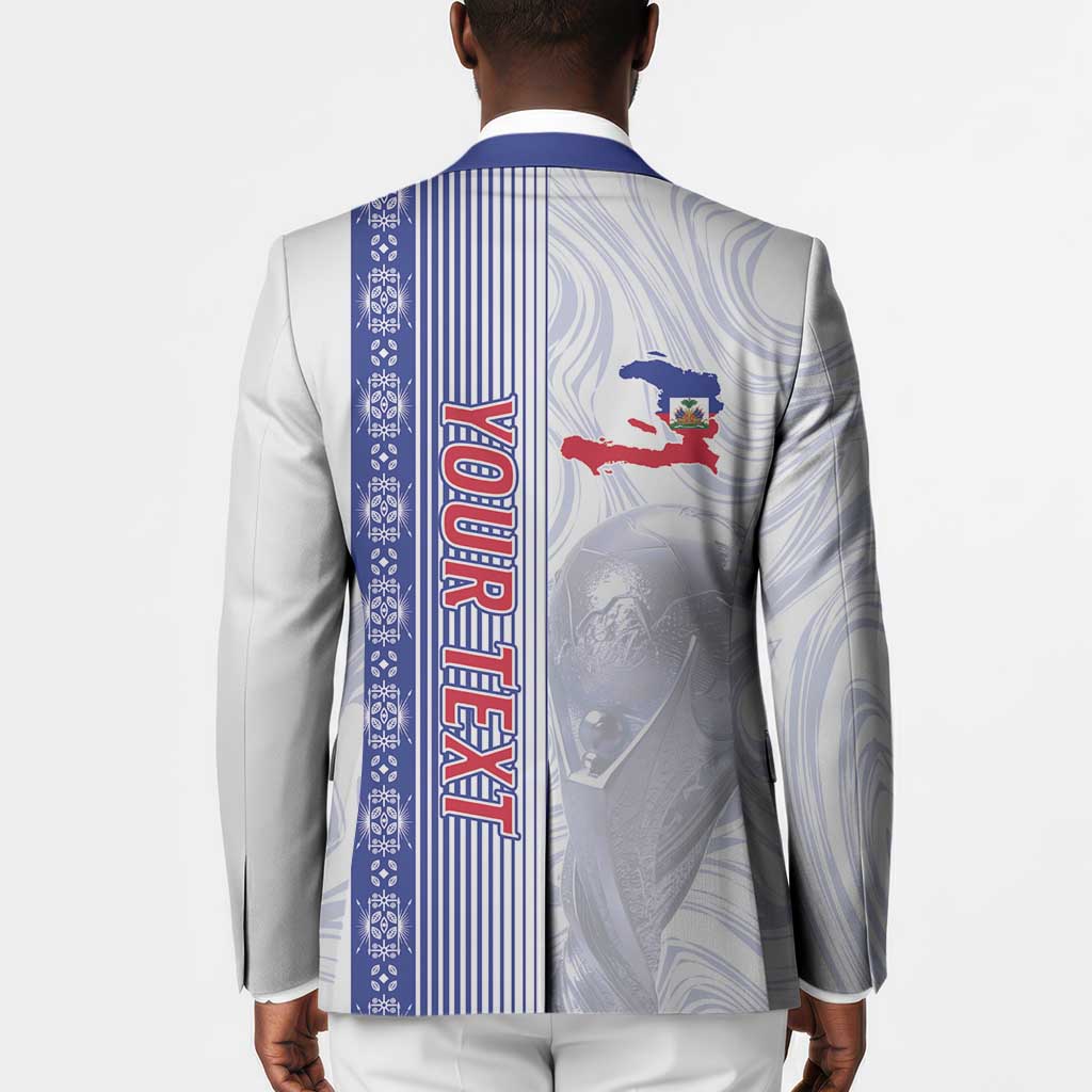 Custom Afro-Haiti Football Blazer 2026 Grenadye Alaso White Version - Wonder Print Shop