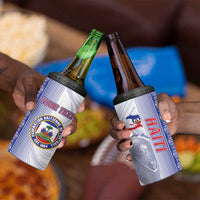Custom Afro-Haiti Football 4 in 1 Can Cooler Tumbler 2026 Grenadye Alaso White Version - Wonder Print Shop