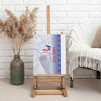 Custom Afro-Haiti Football Canvas Wall Art 2026 Grenadye Alaso White Version - Wonder Print Shop