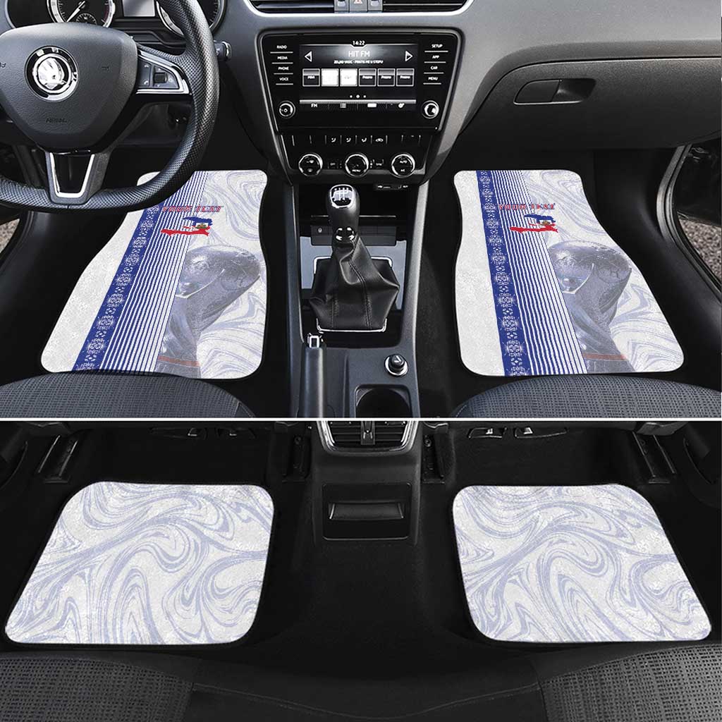 Custom Afro-Haiti Football Car Mats 2026 Grenadye Alaso White Version - Wonder Print Shop