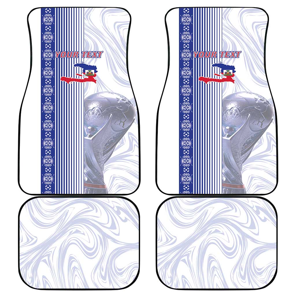Custom Afro-Haiti Football Car Mats 2026 Grenadye Alaso White Version - Wonder Print Shop