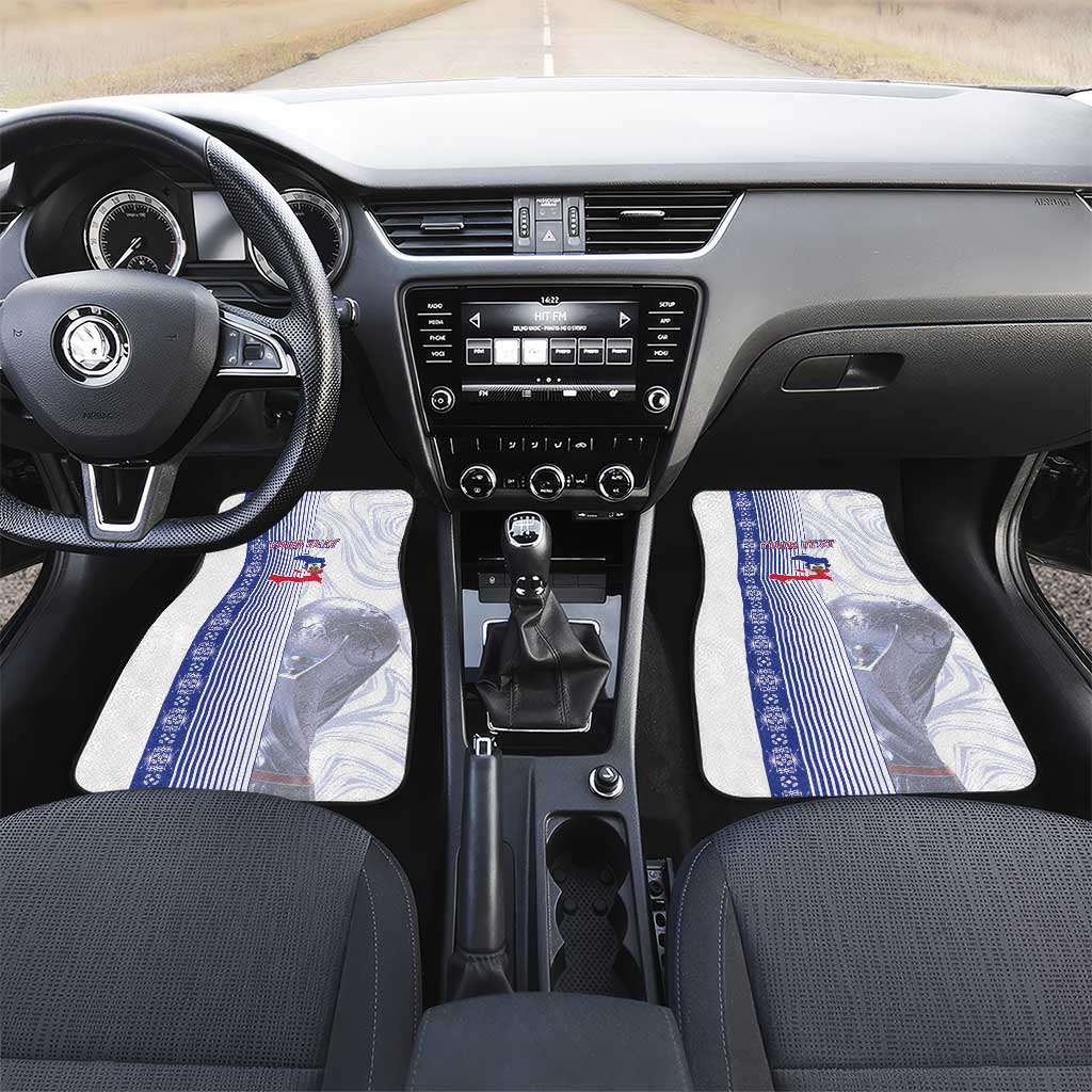 Custom Afro-Haiti Football Car Mats 2026 Grenadye Alaso White Version - Wonder Print Shop