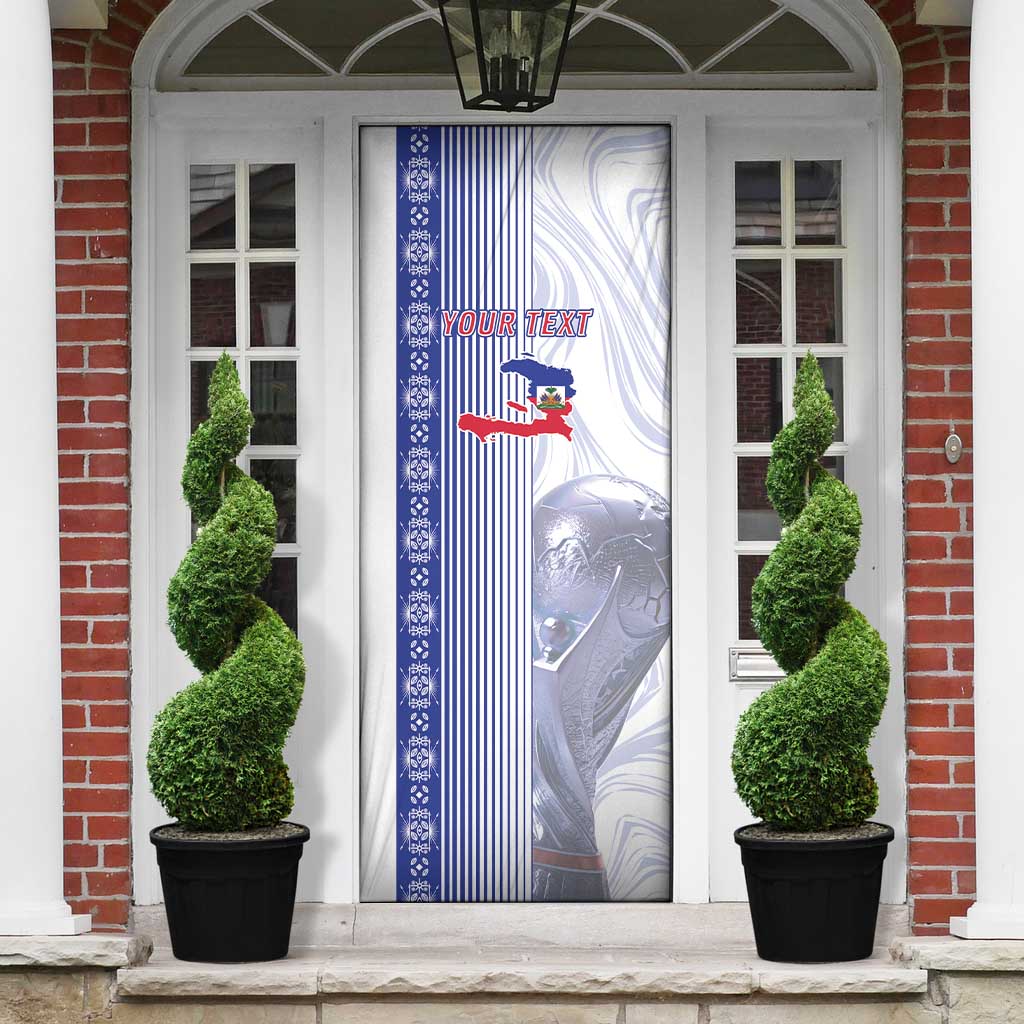 Custom Afro-Haiti Football Door Cover 2026 Grenadye Alaso White Version - Wonder Print Shop