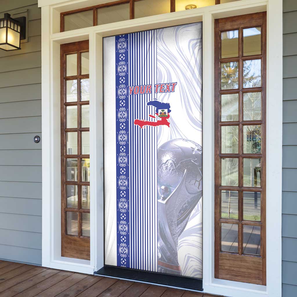 Custom Afro-Haiti Football Door Cover 2026 Grenadye Alaso White Version - Wonder Print Shop