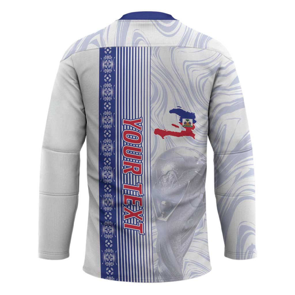 Custom Afro-Haiti Football Hockey Jersey 2026 Grenadye Alaso White Version - Wonder Print Shop