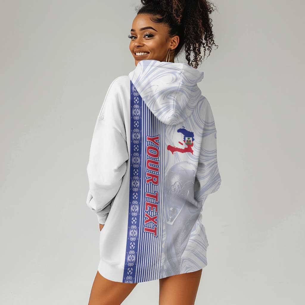 Custom Afro-Haiti Football Hoodie Dress 2026 Grenadye Alaso White Version - Wonder Print Shop