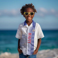 Custom Afro-Haiti Football Kid Hawaiian Shirt 2026 Grenadye Alaso White Version LT14