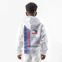 Custom Afro-Haiti Football Kid Hoodie 2026 Grenadye Alaso White Version - Wonder Print Shop