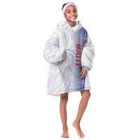 Custom Afro-Haiti Football Kid Wearable Blanket Hoodie 2026 Grenadye Alaso White Version - Wonder Print Shop
