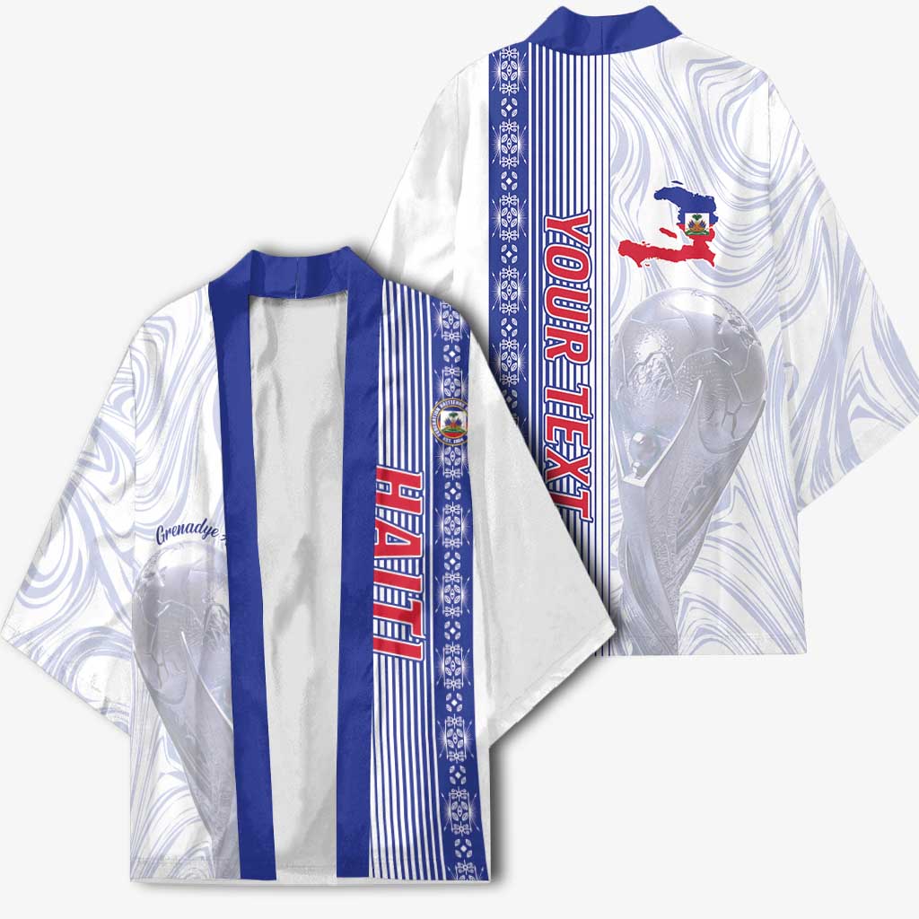 Custom Afro-Haiti Football Kimono 2026 Grenadye Alaso White Version - Wonder Print Shop