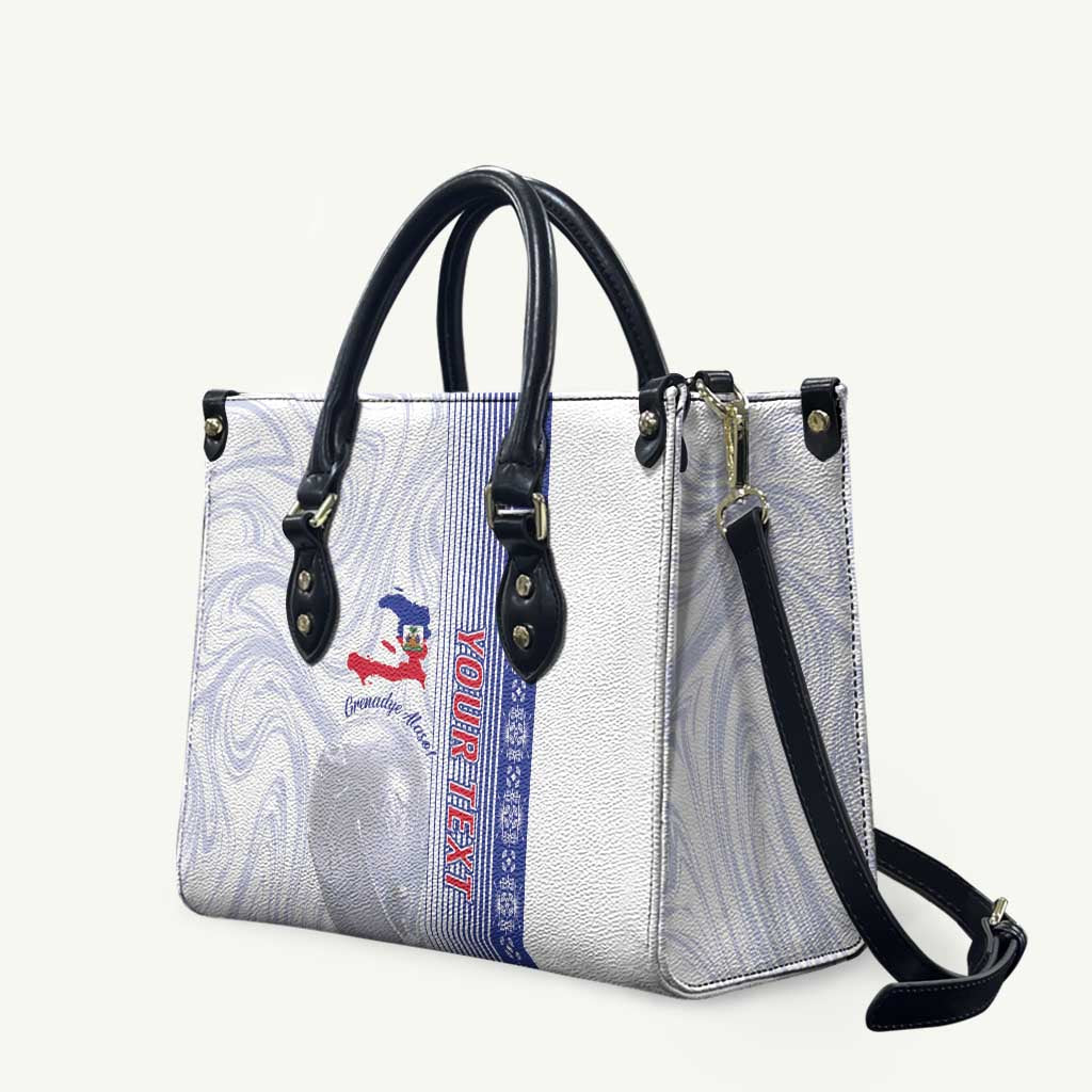 Custom Afro-Haiti Football Leather Bag 2026 Grenadye Alaso White Version - Wonder Print Shop