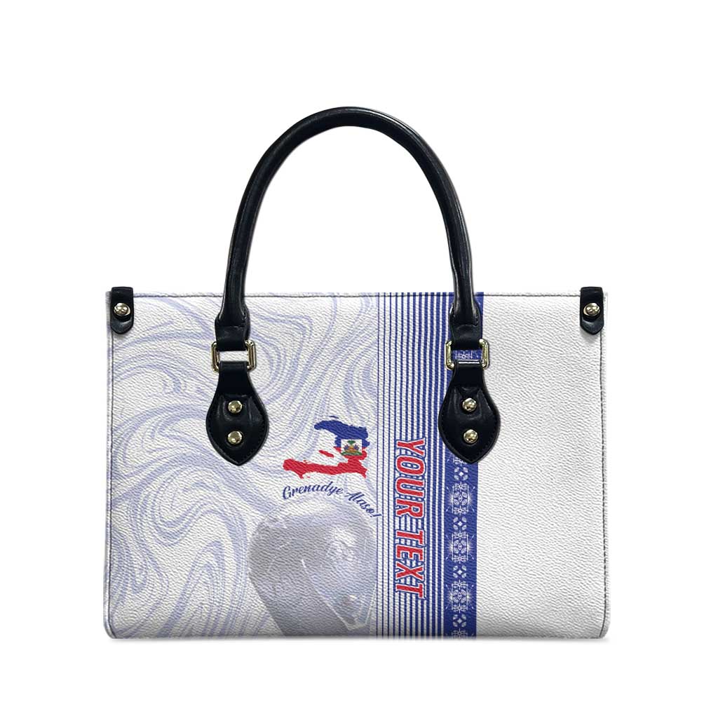 Custom Afro-Haiti Football Leather Bag 2026 Grenadye Alaso White Version - Wonder Print Shop