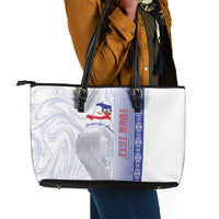 Custom Afro-Haiti Football Leather Tote Bag 2026 Grenadye Alaso White Version - Wonder Print Shop