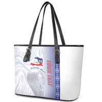 Custom Afro-Haiti Football Leather Tote Bag 2026 Grenadye Alaso White Version - Wonder Print Shop
