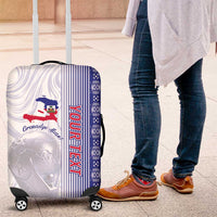 Custom Afro-Haiti Football Luggage Cover 2026 Grenadye Alaso White Version - Wonder Print Shop