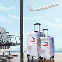 Custom Afro-Haiti Football Luggage Cover 2026 Grenadye Alaso White Version - Wonder Print Shop