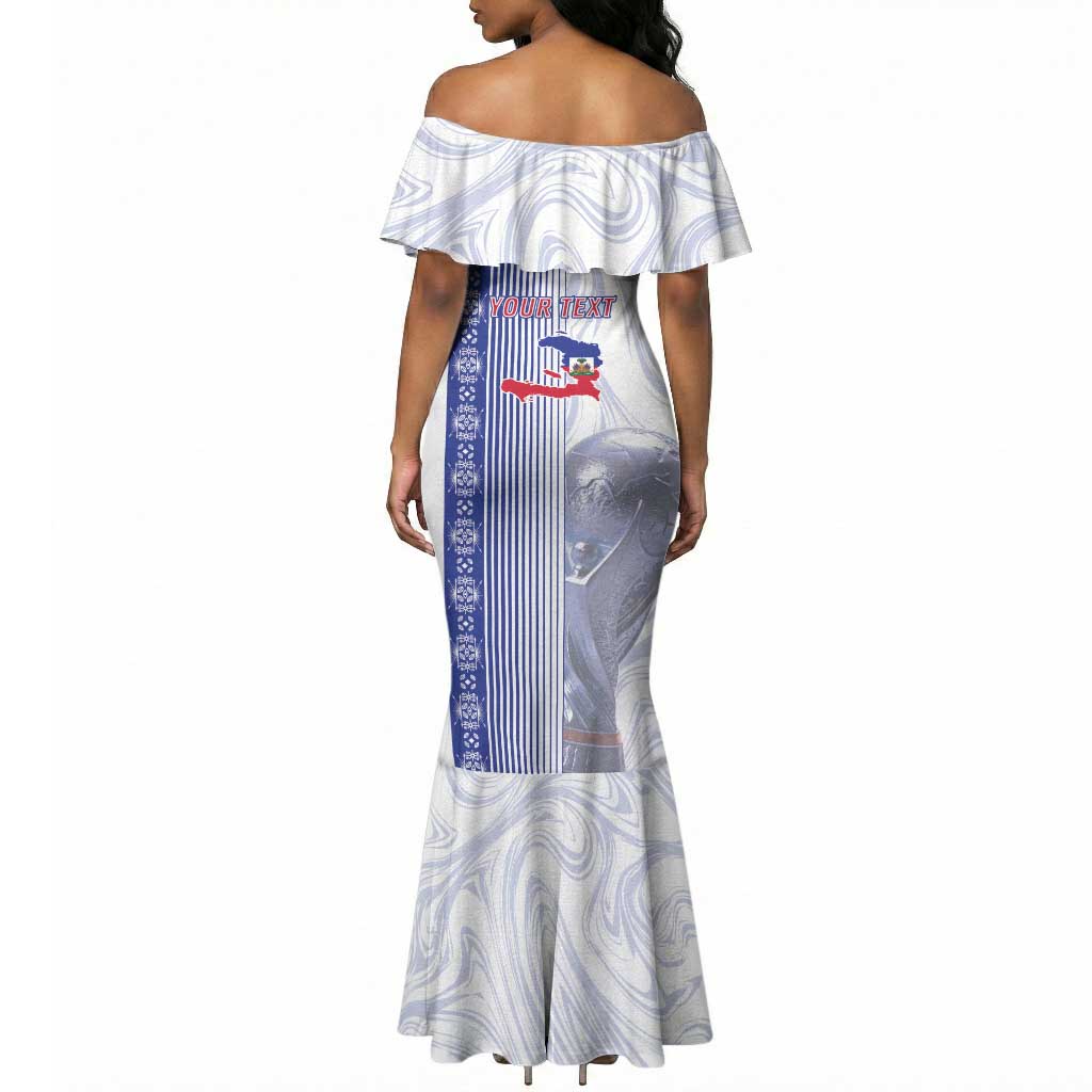 Custom Afro-Haiti Football Mermaid Dress 2026 Grenadye Alaso White Version LT14