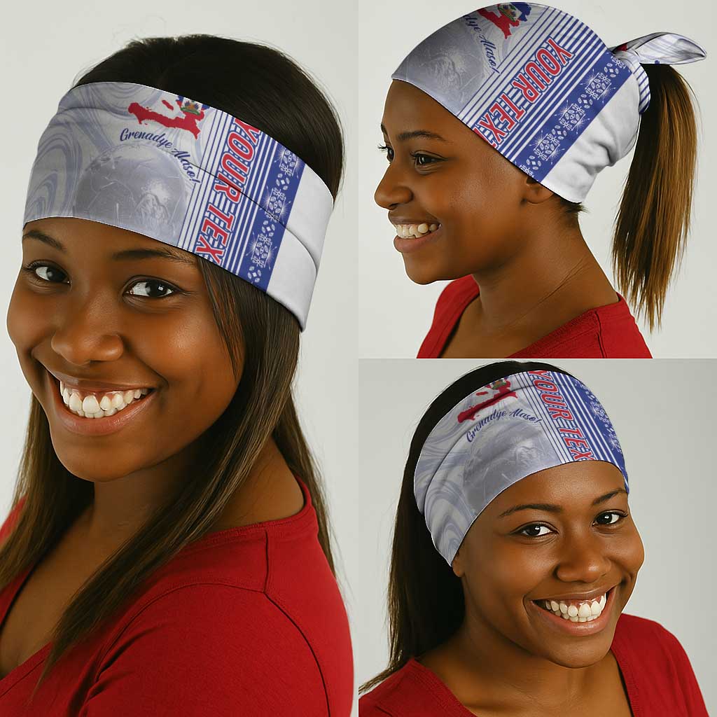 Custom Afro-Haiti Football Neck Gaiter 2026 Grenadye Alaso White Version - Wonder Print Shop