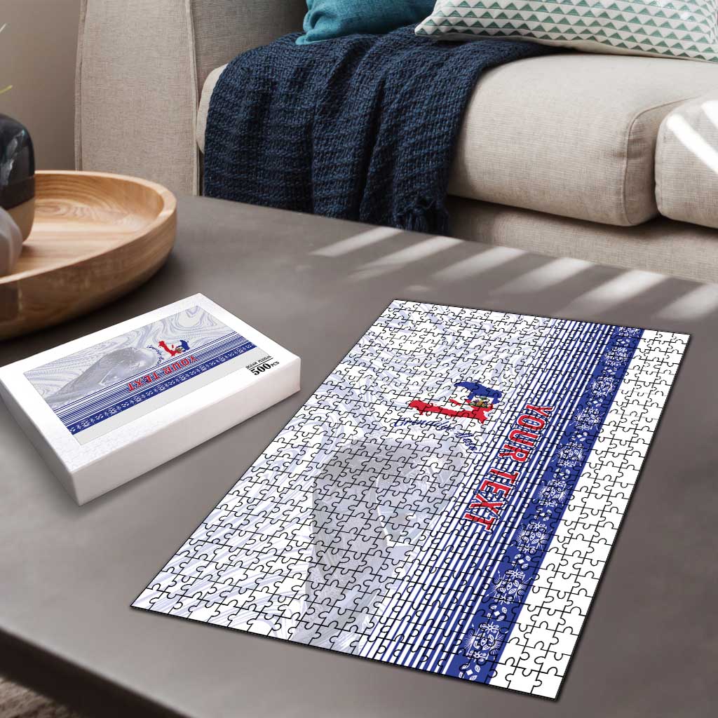 Custom Afro-Haiti Football Puzzle 2026 Grenadye Alaso White Version - Wonder Print Shop