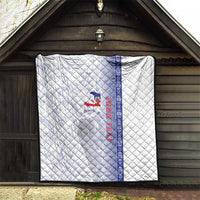 Custom Afro-Haiti Football Quilt 2026 Grenadye Alaso White Version - Wonder Print Shop