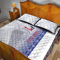 Custom Afro-Haiti Football Quilt Bed Set 2026 Grenadye Alaso White Version - Wonder Print Shop