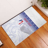 Custom Afro-Haiti Football Rubber Doormat 2026 Grenadye Alaso White Version - Wonder Print Shop