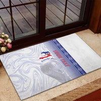 Custom Afro-Haiti Football Rubber Doormat 2026 Grenadye Alaso White Version - Wonder Print Shop