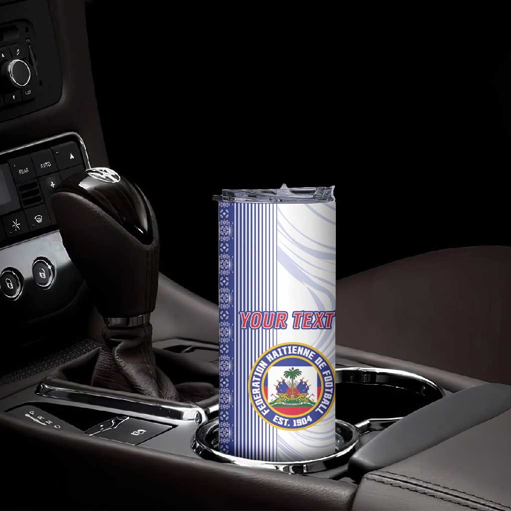 Custom Afro-Haiti Football Skinny Tumbler 2026 Grenadye Alaso White Version - Wonder Print Shop