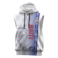 Custom Afro-Haiti Football Sleeveless Hoodie 2026 Grenadye Alaso White Version - Wonder Print Shop