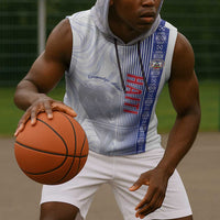 Custom Afro-Haiti Football Sleeveless Hoodie 2026 Grenadye Alaso White Version - Wonder Print Shop
