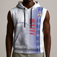 Custom Afro-Haiti Football Sleeveless Hoodie 2026 Grenadye Alaso White Version - Wonder Print Shop