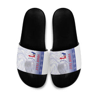 Custom Afro-Haiti Football Slide Sandals 2026 Grenadye Alaso White Version - Wonder Print Shop