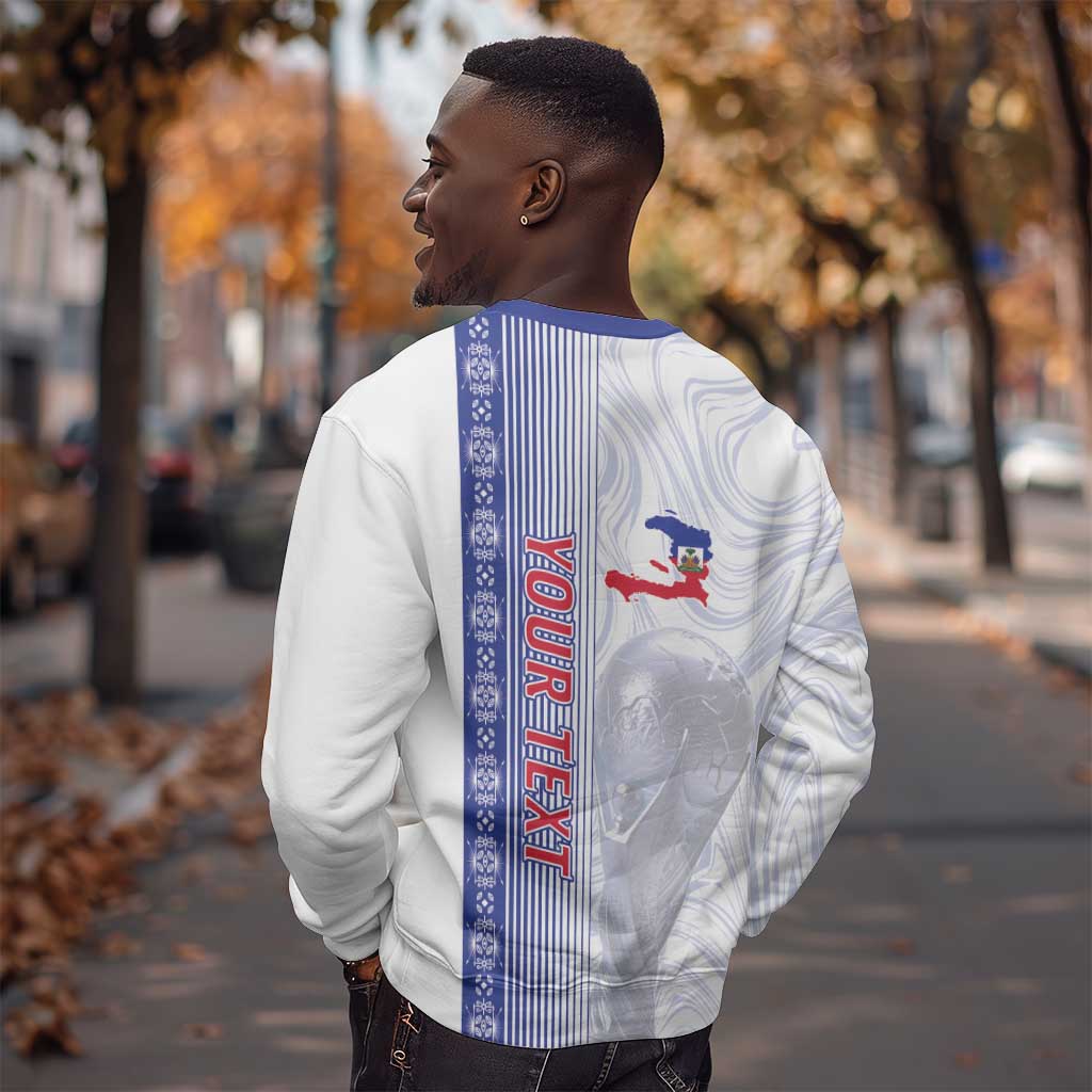 Custom Afro-Haiti Football Sweatshirt 2026 Grenadye Alaso White Version - Wonder Print Shop