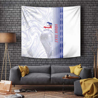 Custom Afro-Haiti Football Tapestry 2026 Grenadye Alaso White Version - Wonder Print Shop
