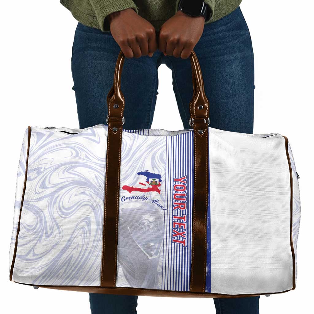 Custom Afro-Haiti Football Travel Bag 2026 Grenadye Alaso White Version - Wonder Print Shop