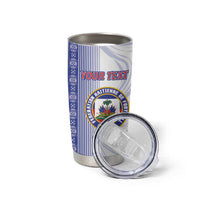 Custom Afro-Haiti Football Tumbler Cup 2026 Grenadye Alaso White Version - Wonder Print Shop