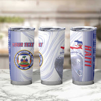 Custom Afro-Haiti Football Tumbler Cup 2026 Grenadye Alaso White Version - Wonder Print Shop
