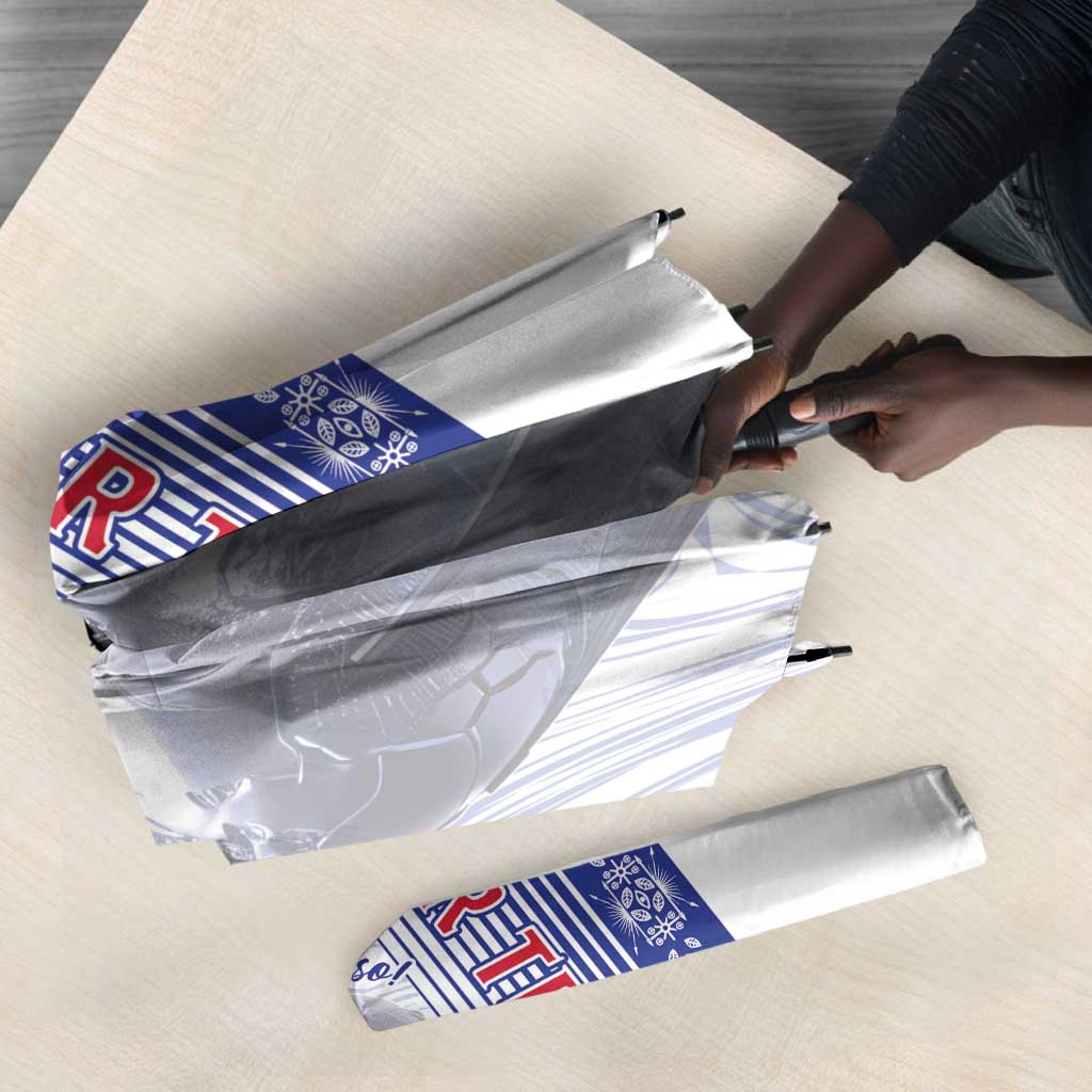 Custom Afro-Haiti Football Umbrella 2026 Grenadye Alaso White Version - Wonder Print Shop