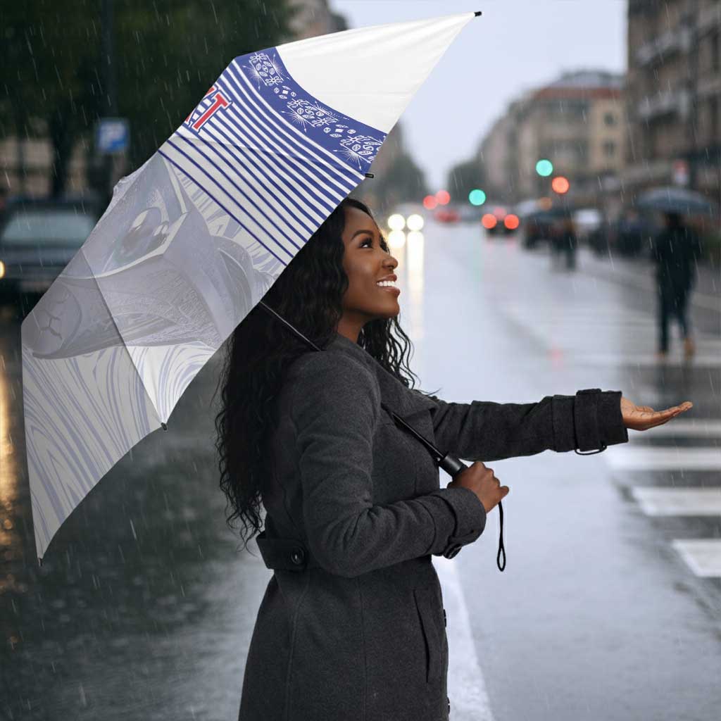 Custom Afro-Haiti Football Umbrella 2026 Grenadye Alaso White Version - Wonder Print Shop