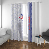 Custom Afro-Haiti Football Window Curtain 2026 Grenadye Alaso White Version - Wonder Print Shop