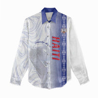 Custom Afro-Haiti Football Women Casual Shirt 2026 Grenadye Alaso White Version - Wonder Print Shop