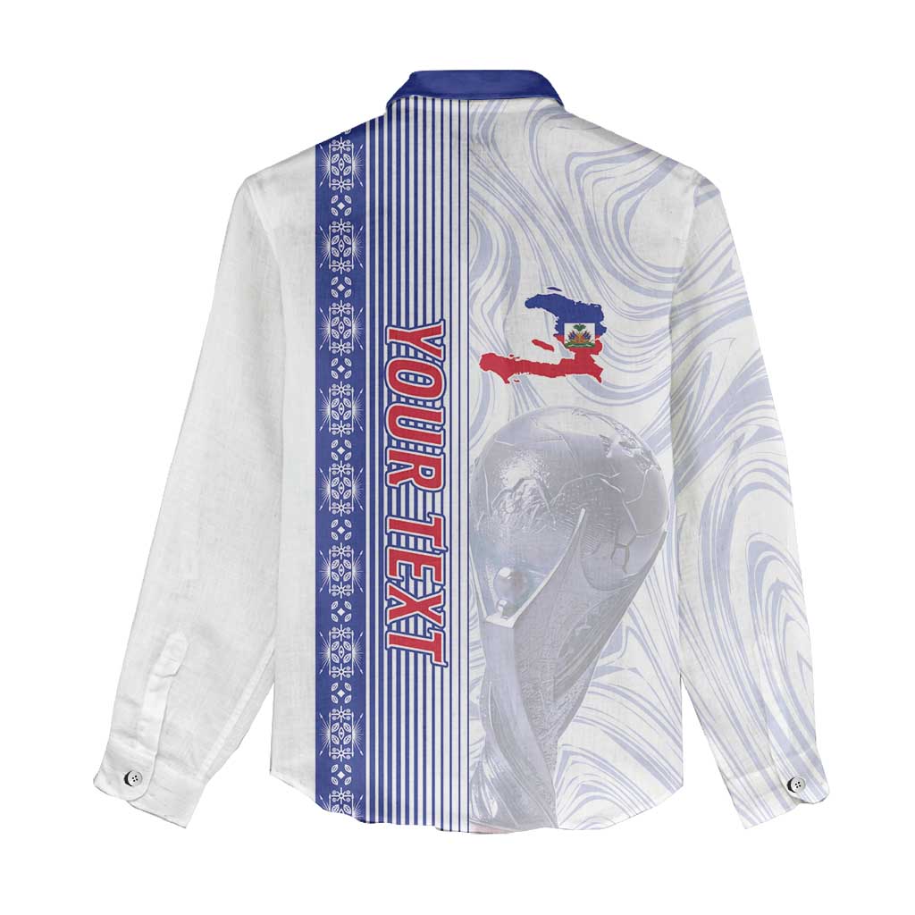 Custom Afro-Haiti Football Women Casual Shirt 2026 Grenadye Alaso White Version - Wonder Print Shop