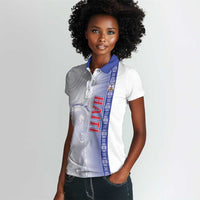 Custom Afro-Haiti Football Women Polo Shirt 2026 Grenadye Alaso White Version LT14