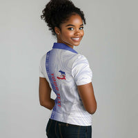 Custom Afro-Haiti Football Women Polo Shirt 2026 Grenadye Alaso White Version LT14